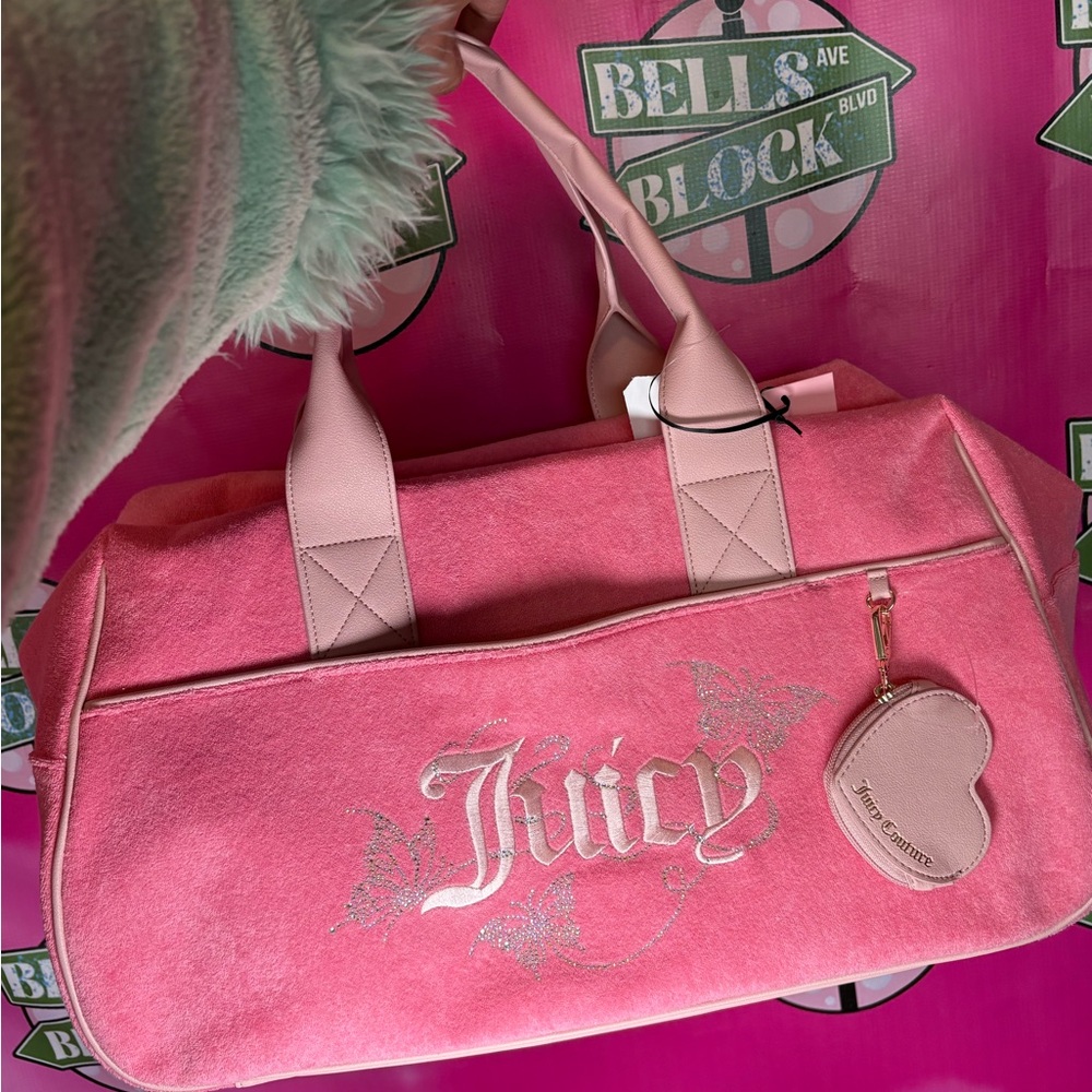 Juicy Couture Pink  Terry cloth Travel Bag